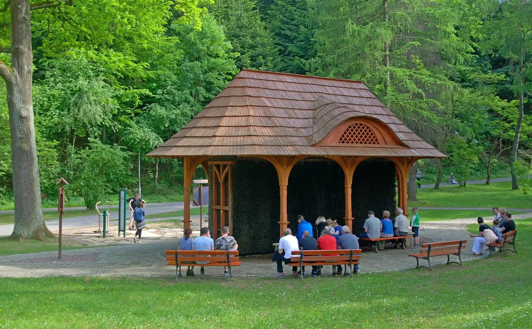 Gradierwerk länglich mit Dach